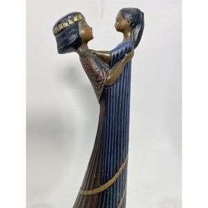 Enesco 1994 Mahogany Princess Egyptian Mother and Child Figurine 10.5"